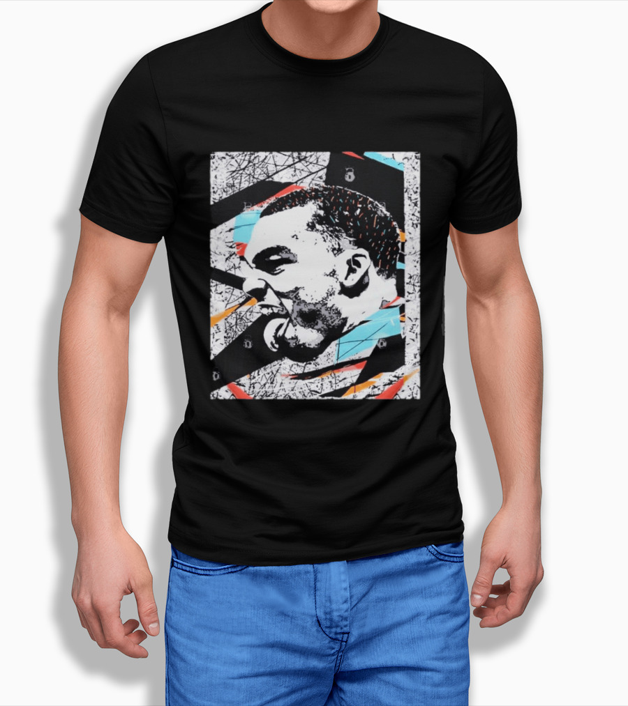 Michael Jordan Chicago Bulls Tongue Expression Urban Graffiti T-Shirt