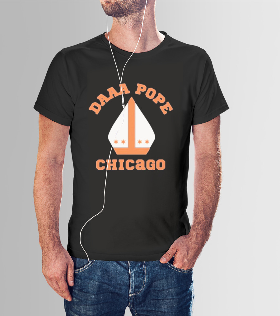 Daaa Pope Chicago Bears Miter Hat Mike Ditka T-Shirt