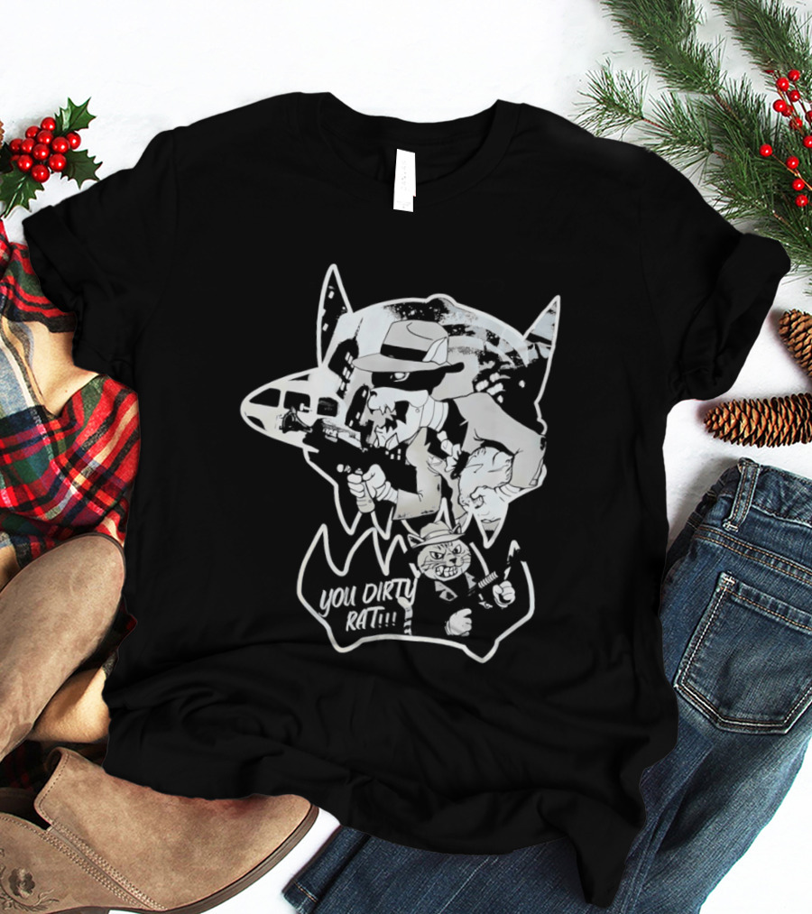 Gangster Animals You Dirty Rat Mobster Showdown Guns T-Shirt
