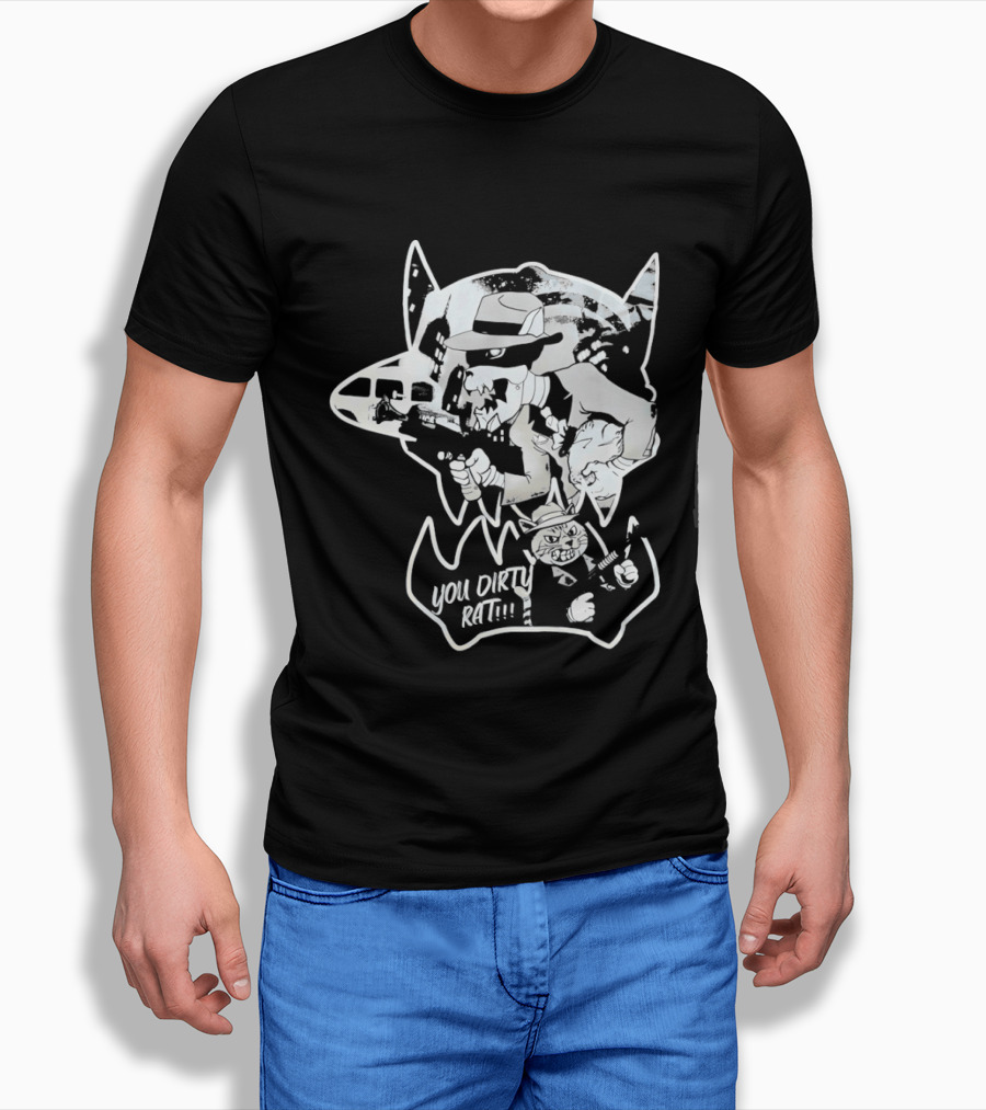 Gangster Animals You Dirty Rat Mobster Showdown Guns T-Shirt