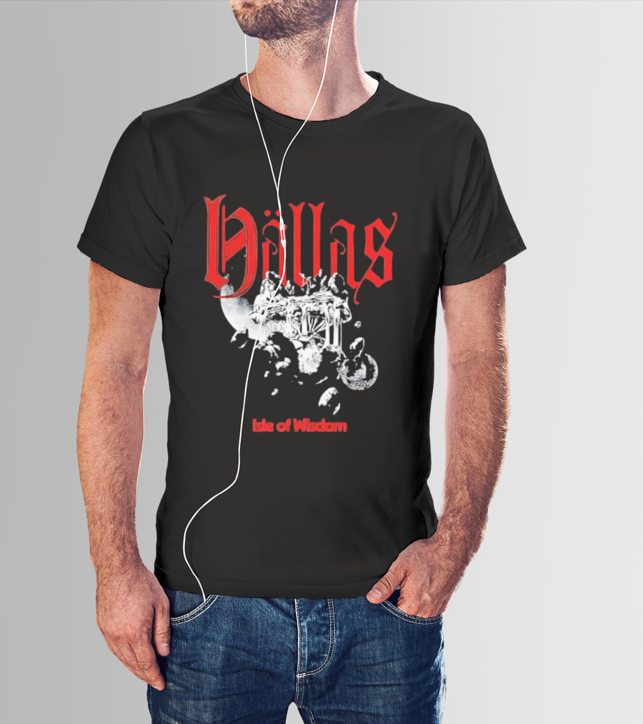 Hallas Isle Of Wisdom Floating Island Fantasy T-Shirt