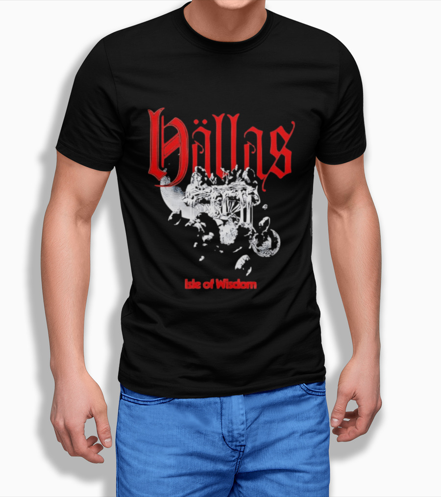 Hallas Isle Of Wisdom Floating Island Fantasy T-Shirt