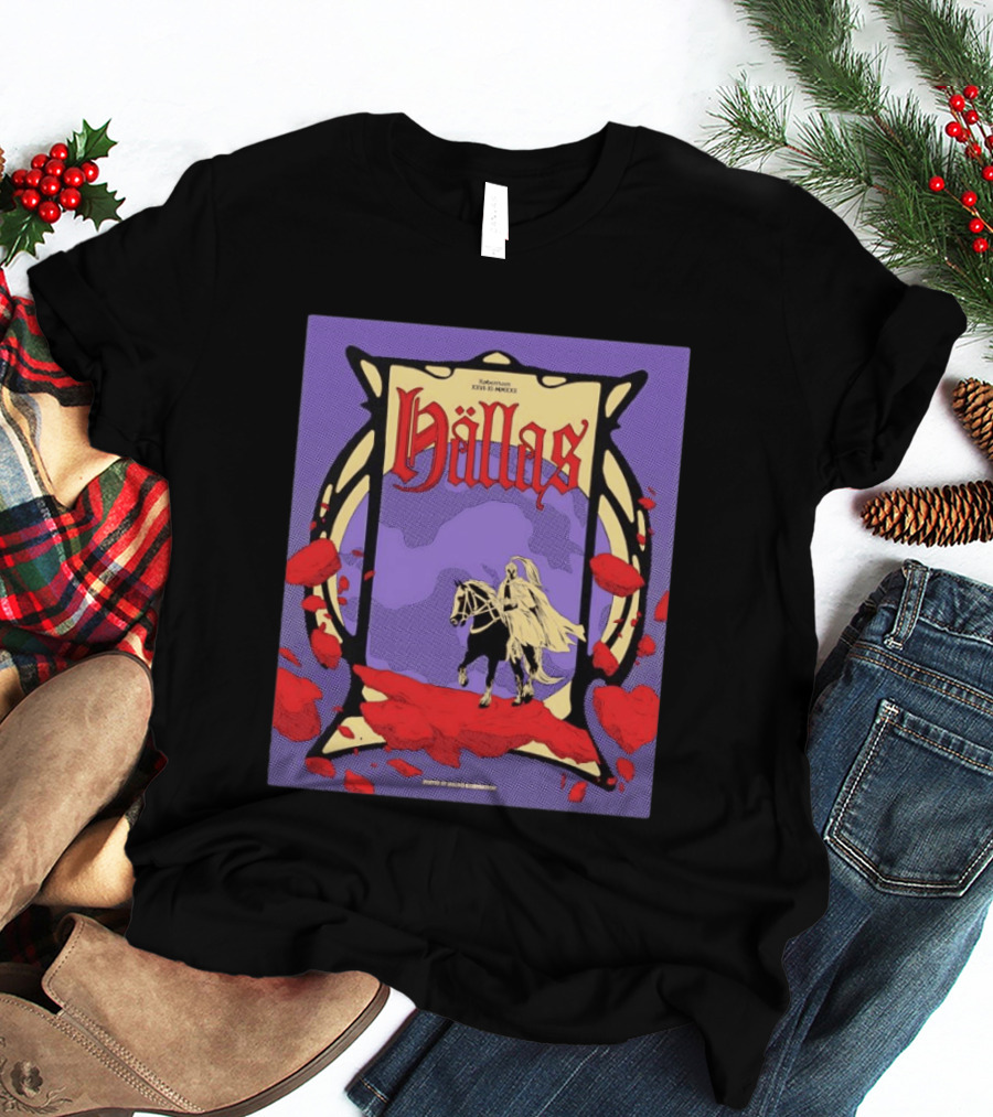 Hällas Konsert XXI IV MMXXII Knight On Horse In Red Flowers T-Shirt