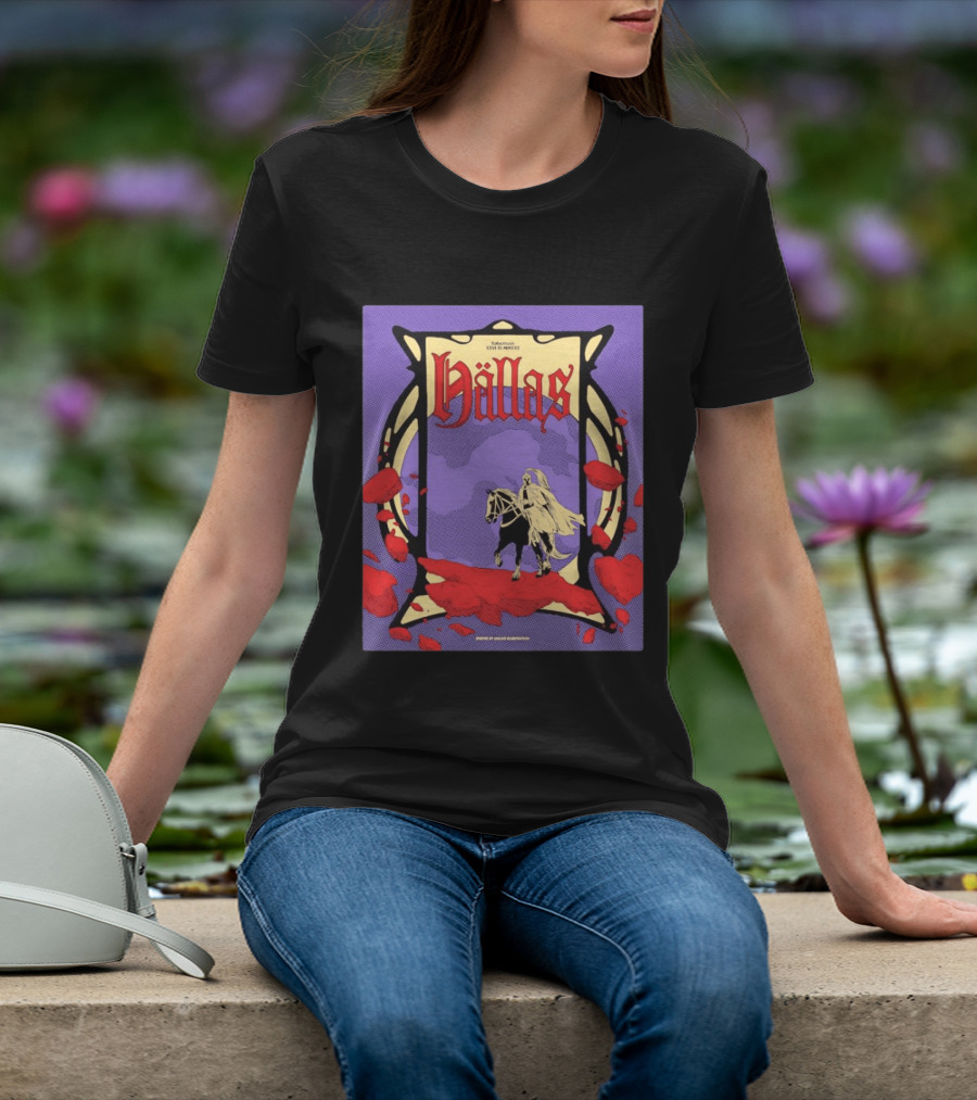 Hällas Konsert XXI IV MMXXII Knight On Horse In Red Flowers T-Shirt