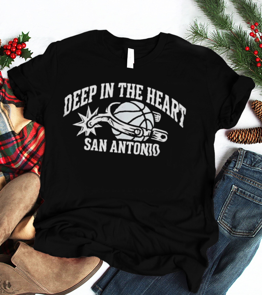 San Antonio Deep In The Heart Spurs Basketball T-Shirt