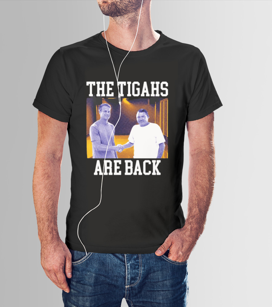 Lane Kiffin Ed Orgeron The Tigahs Are Back LSU Duo Handshake T-Shirt