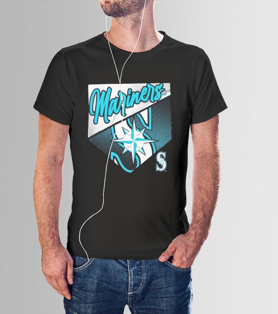 Mariners Compass Baseball Seattle Mariners T-Shirt