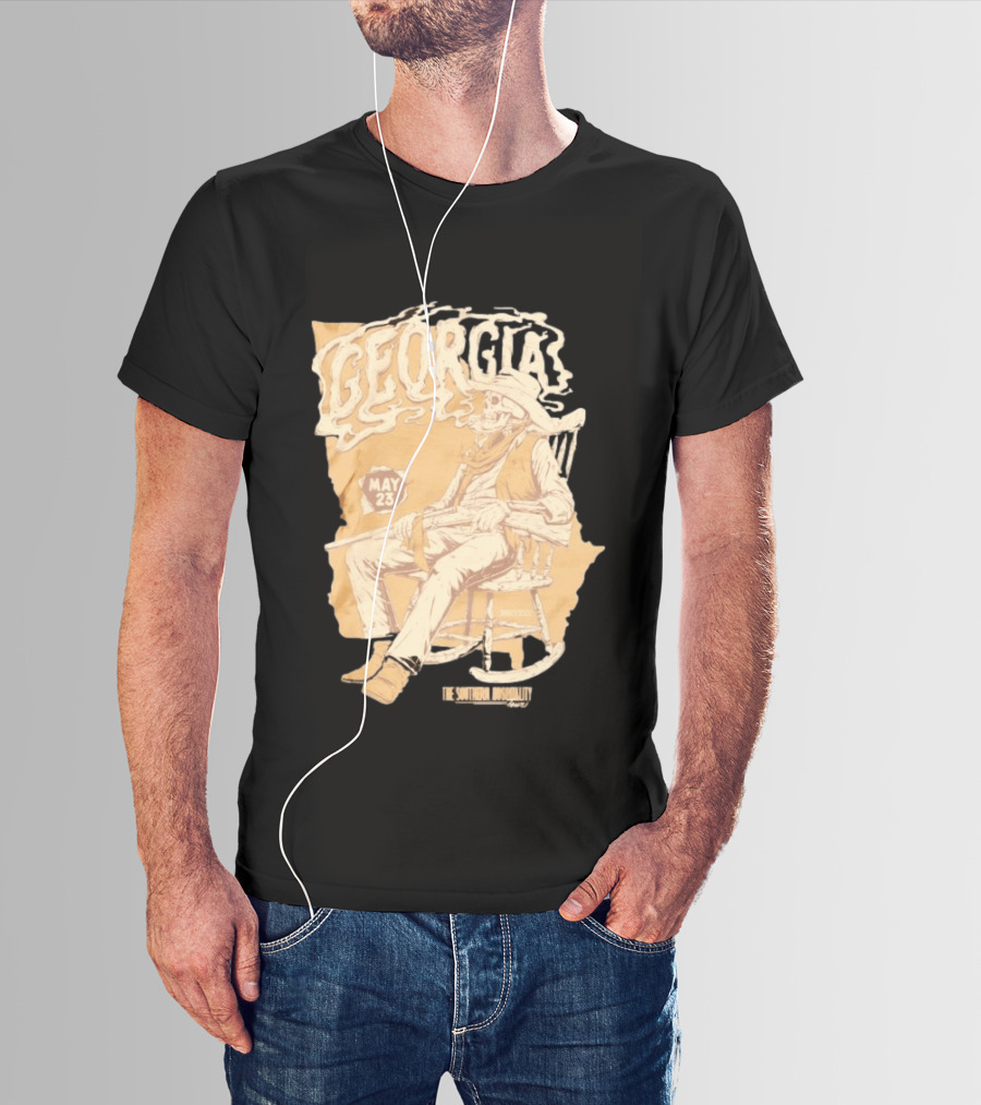 Georgia Skeleton Cowboy Southern Hospitality Tour May 23 MMXXVI T-Shirt