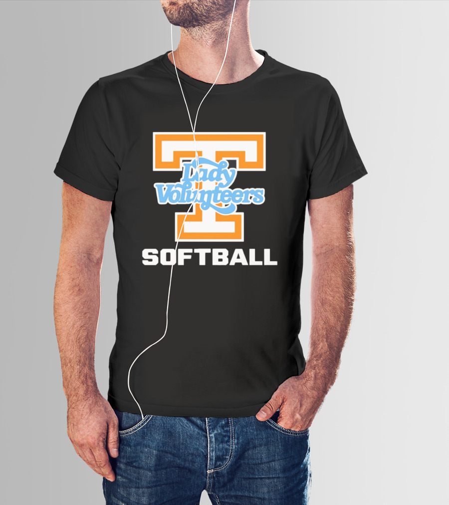 University Of Tennessee Lady Volunteers Orange Softball Team T-Shirt