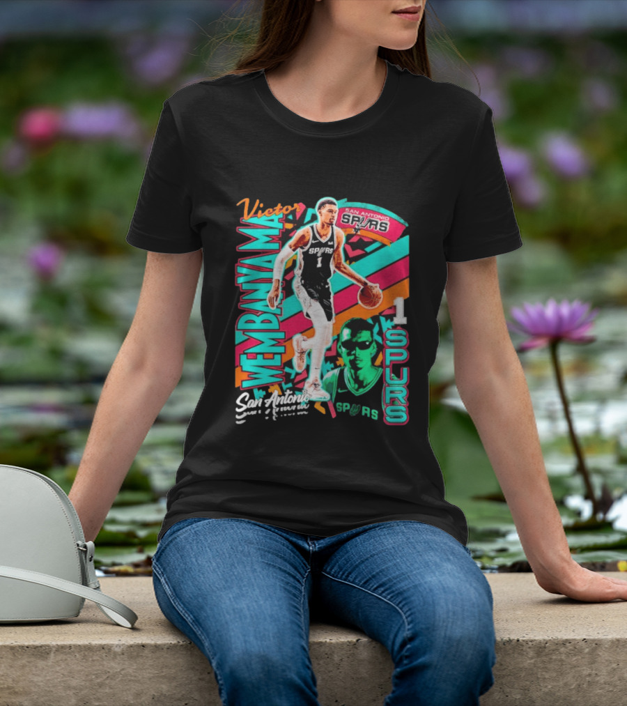 Victor Wembanyama San Antonio Spurs Retro Style Wemby 1 T-Shirt