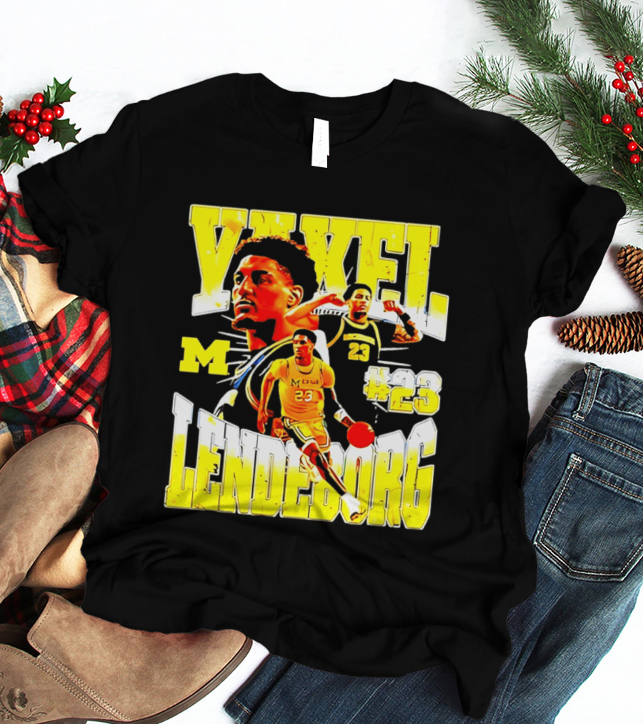 Yaxel Lendeborg #23 Michigan Wolverines Basketball M Player T-Shirt
