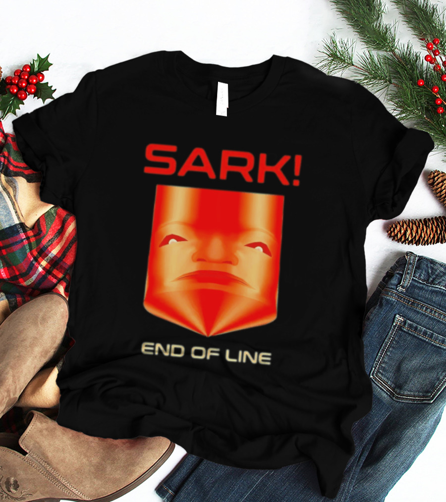 Sark End Of Line Retro Gaming Villain Face T-Shirt