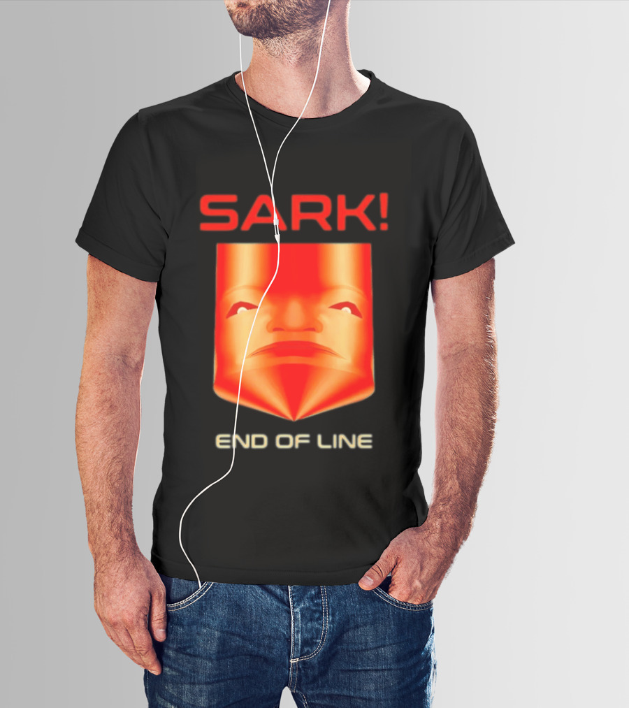 Sark End Of Line Retro Gaming Villain Face T-Shirt