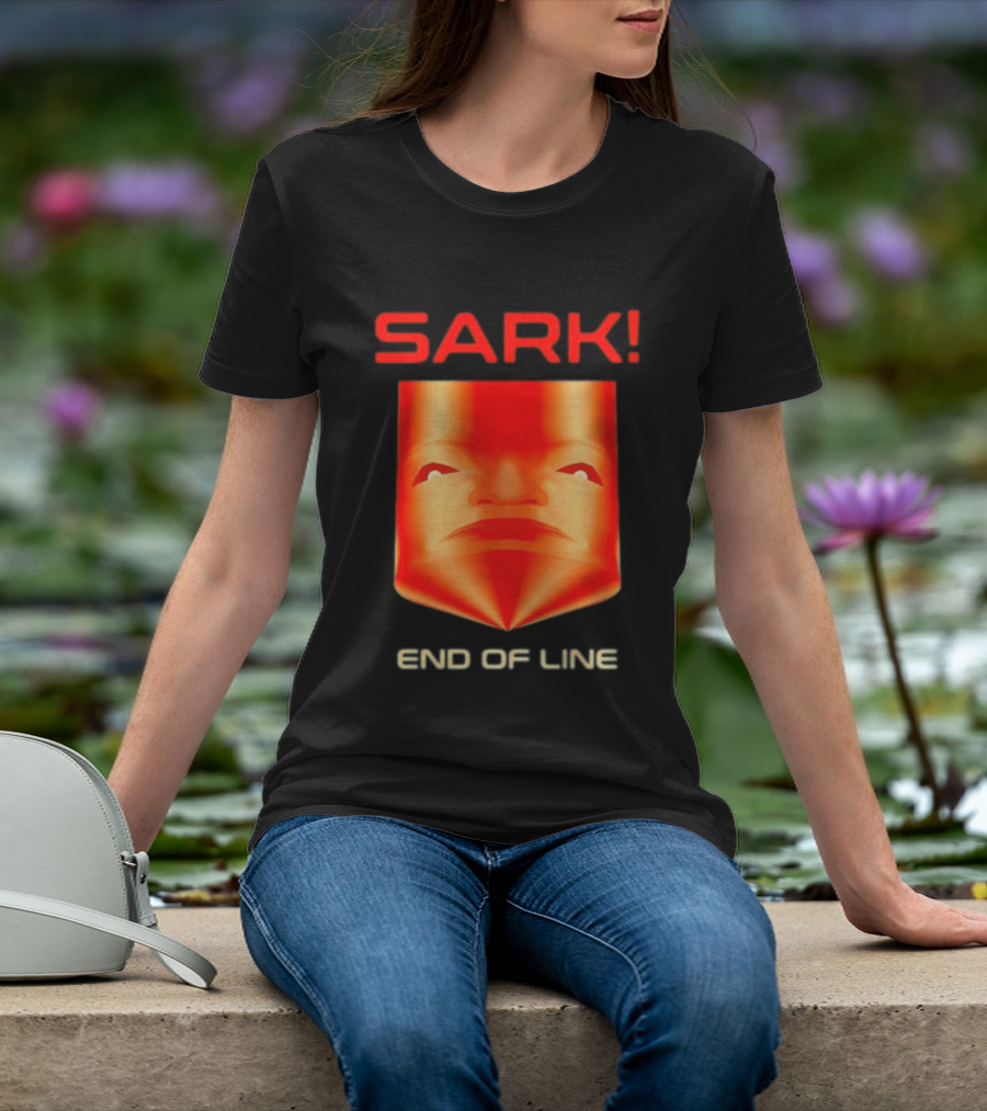 Sark End Of Line Retro Gaming Villain Face T-Shirt
