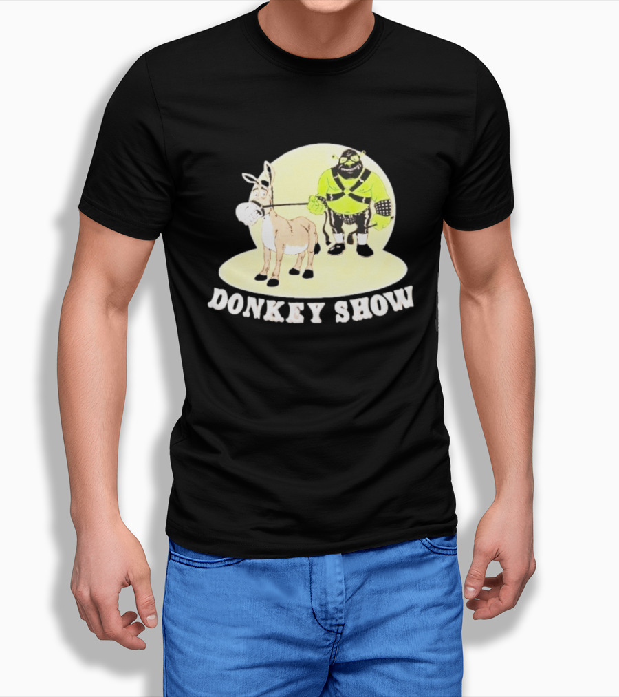 Shrek Gimp Donkey Show Leash T-Shirt