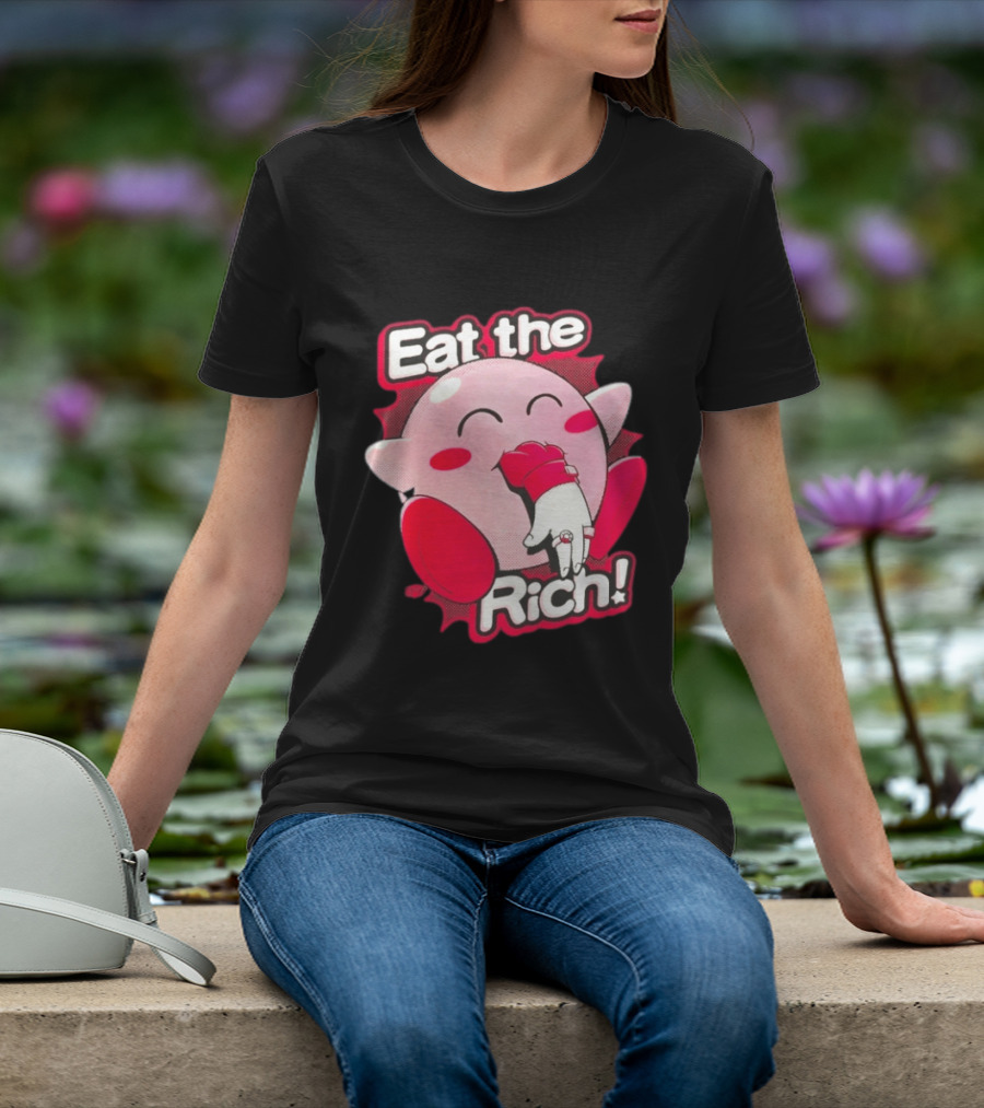 Kirby Eat The Rich Meme Video Game Character Trend T-Shirt