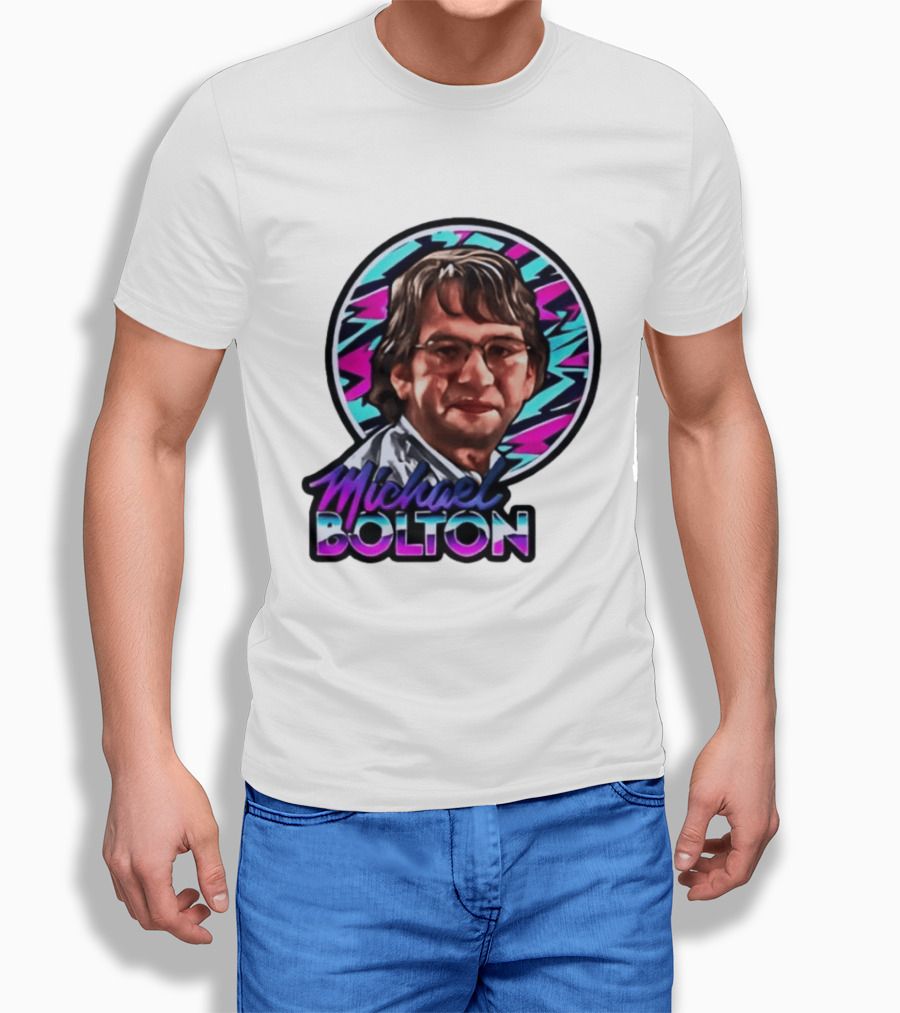 Michael Bolton 80s Aesthetic Office Humor T-Shirt