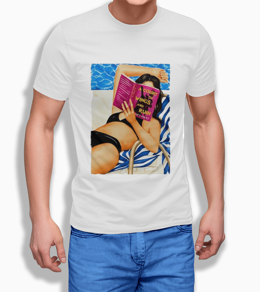 A Court Of Wings And Ruin Summer Poolside Reading Relaxation T-Shirt