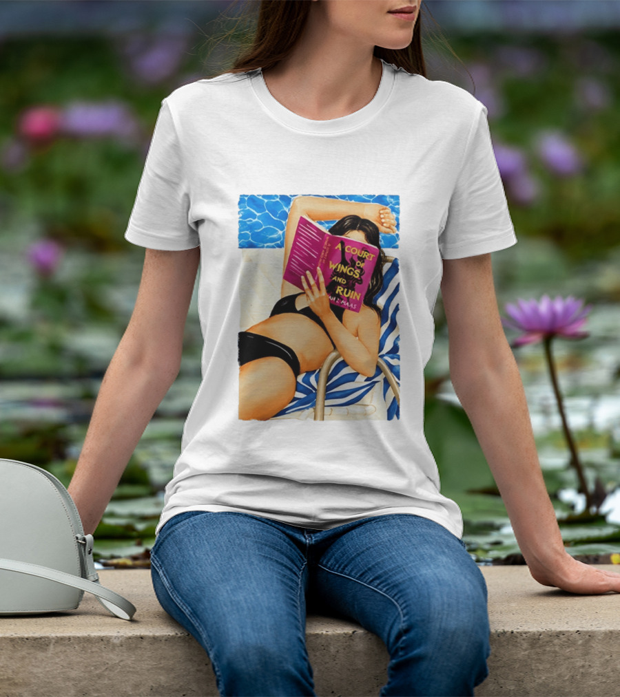 A Court Of Wings And Ruin Summer Poolside Reading Relaxation T-Shirt