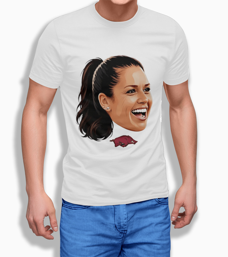 Arkansas Razorbacks Kailey Wyckoff Caricature Sports Team Fan Spirit T-Shirt