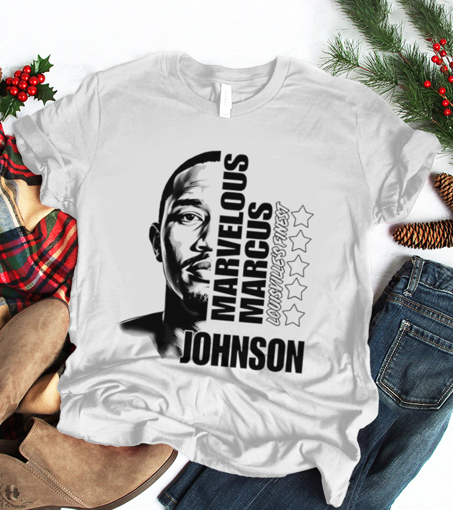 Marvelous Marcus Johnson Louisville's Finest Five Stars T-Shirt