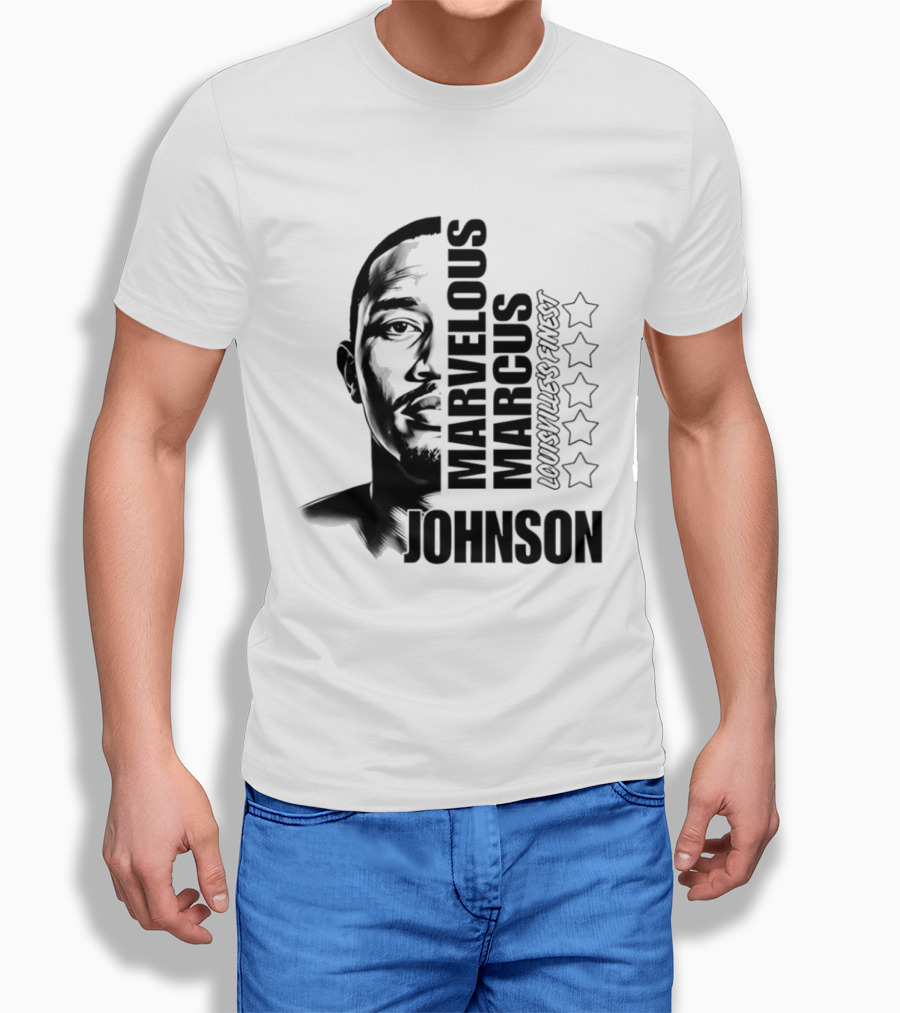 Marvelous Marcus Johnson Louisville's Finest Five Stars T-Shirt