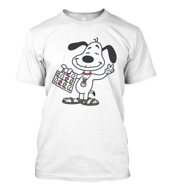 Groovy Snoopy Psychedelic Peace Sign Woodstock Bag T-Shirt