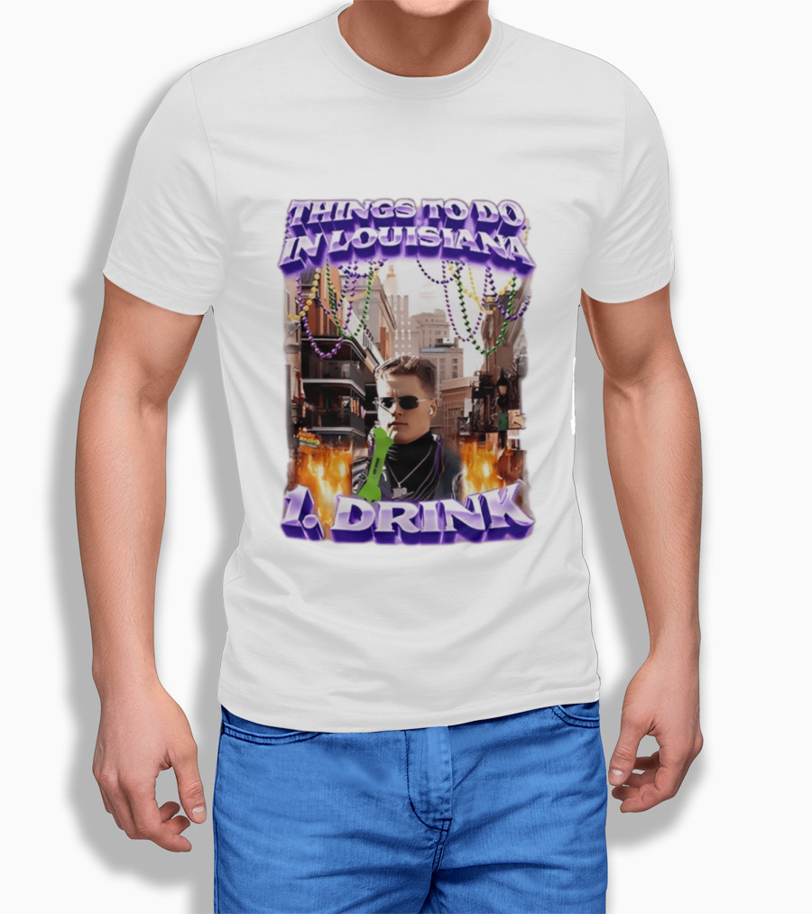 Things To Do In Louisiana Beads And Drinks Street Vibes T-Shirt
