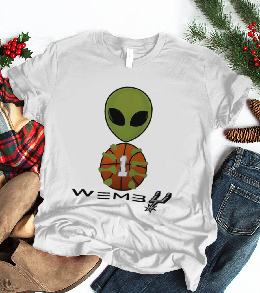 Wemby Alien Victor Wembanyama San Antonio Spurs NBA Basketball Alien T-Shirt