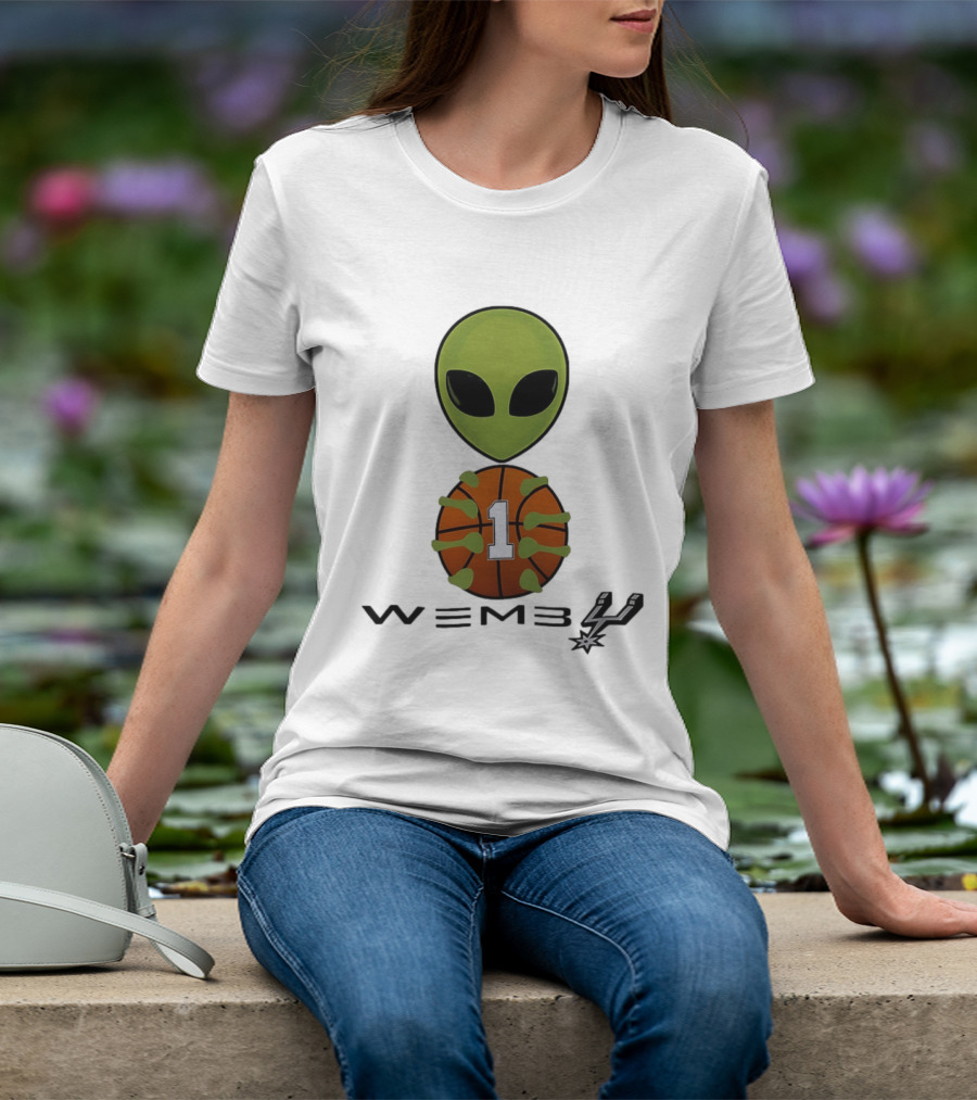 Wemby Alien Victor Wembanyama San Antonio Spurs NBA Basketball Alien T-Shirt