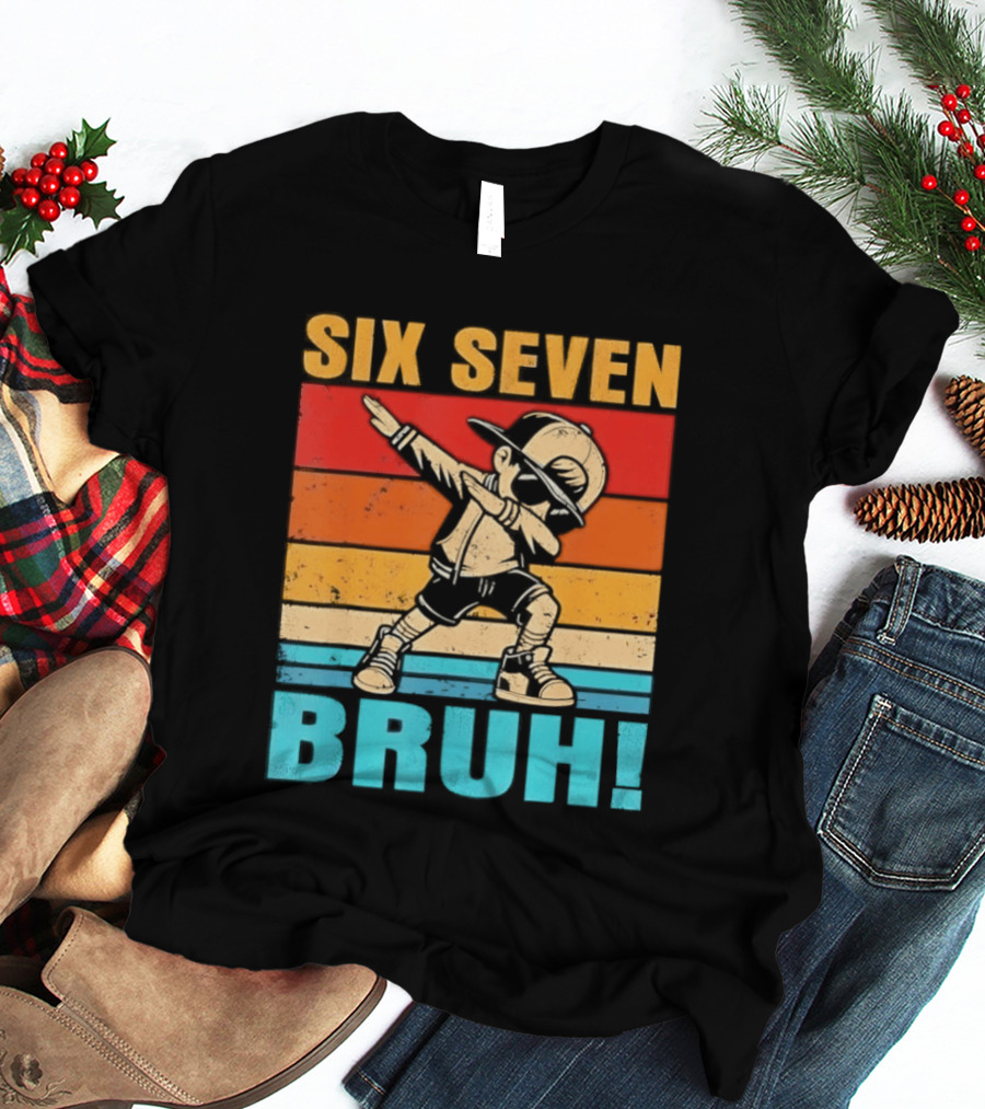 Six Seven Birthday Dab Bruh Kid T-Shirt