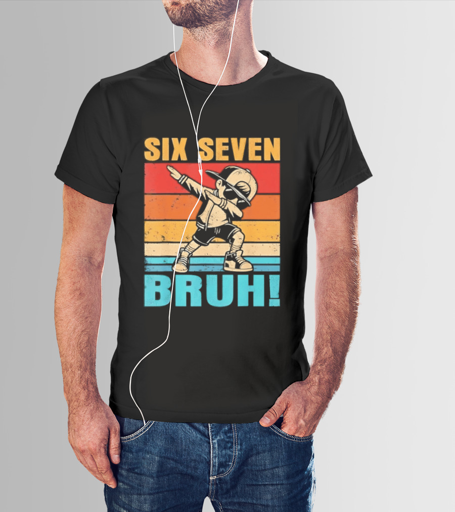 Six Seven Birthday Dab Bruh Kid T-Shirt