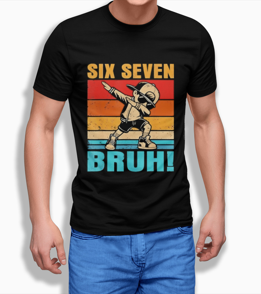 Six Seven Birthday Dab Bruh Kid T-Shirt