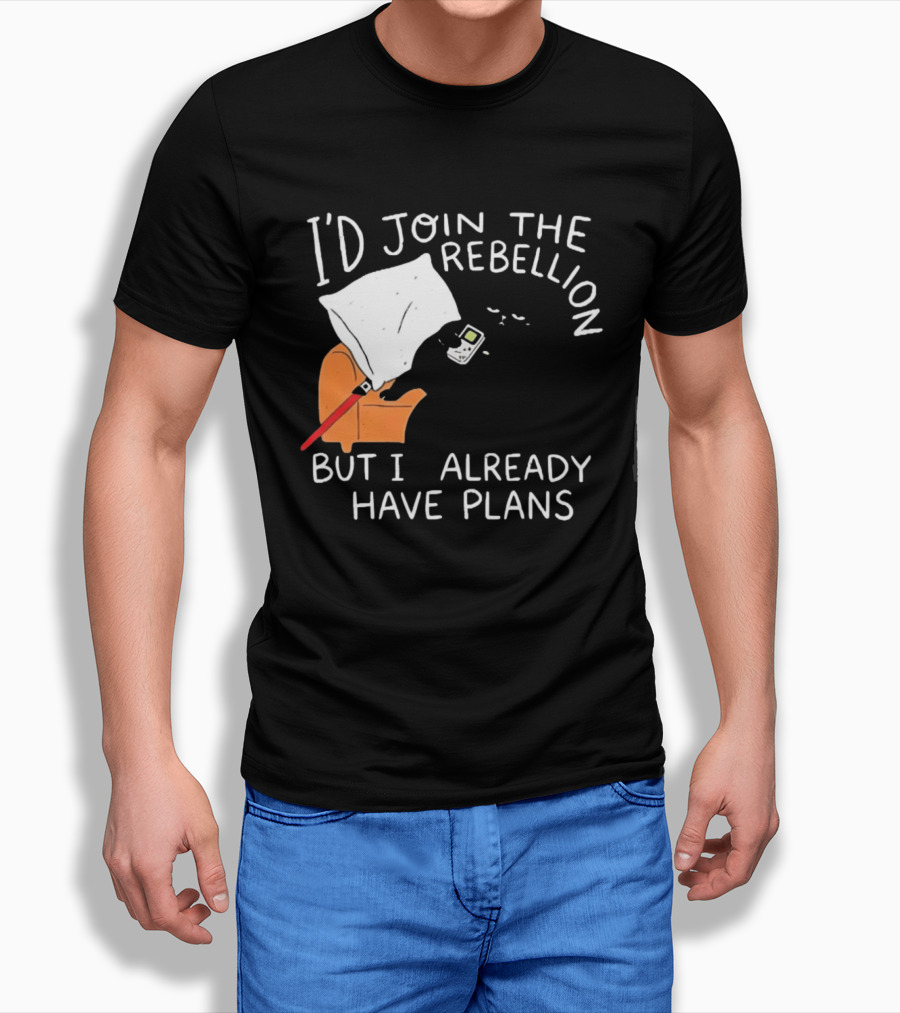 Lazy Cat Gaming Couch Rebellion Plans Funny Humor T-Shirt