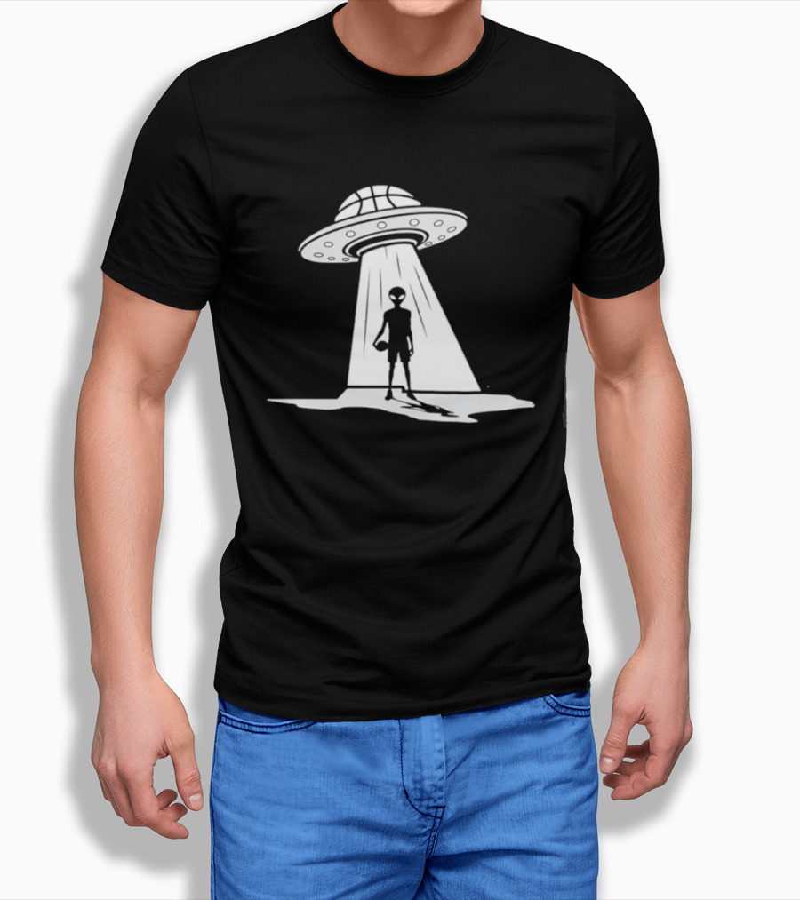 Victor Wembanyama Spurs UFO Alien Encounter T-Shirt