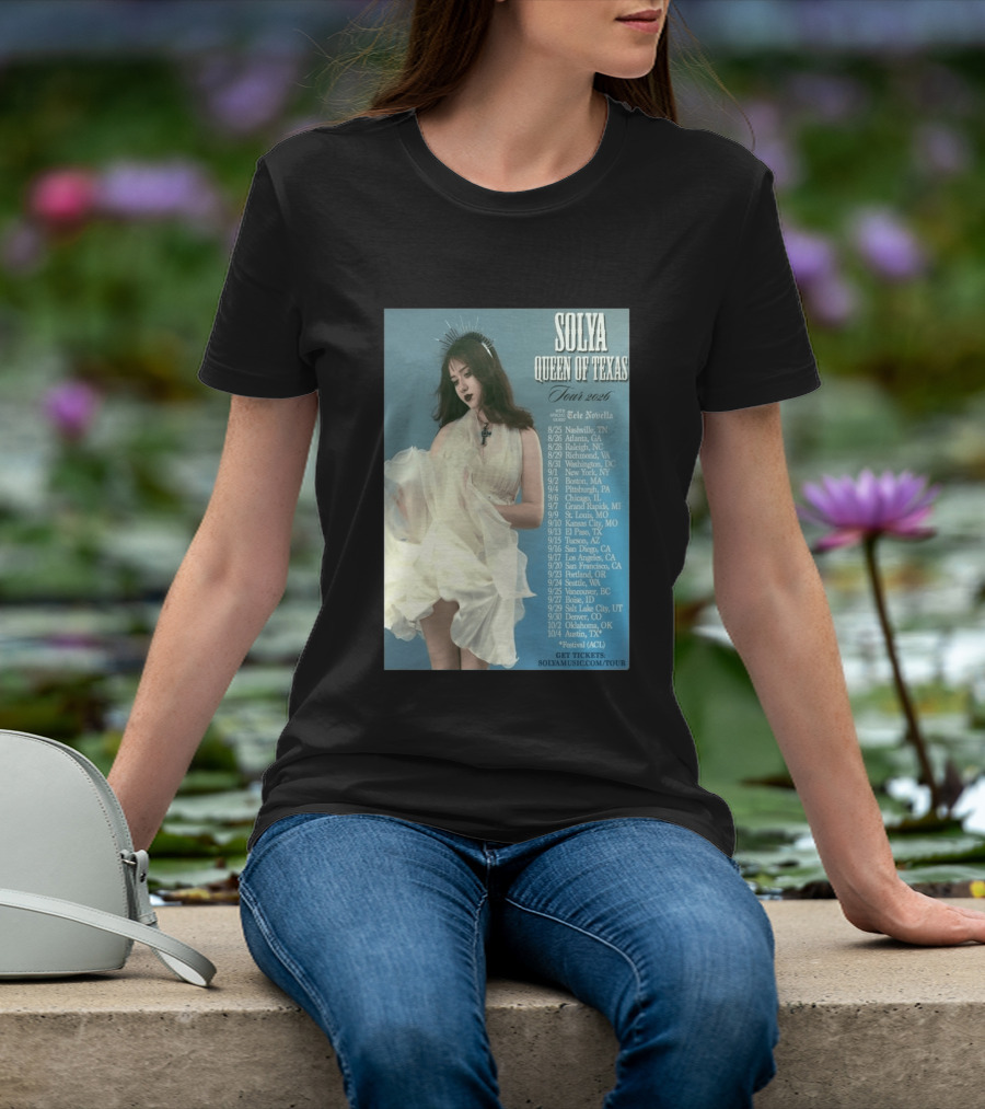 Solya Queen Of Texas Tour 2026 With Special Guest Tele Novella T-Shirt