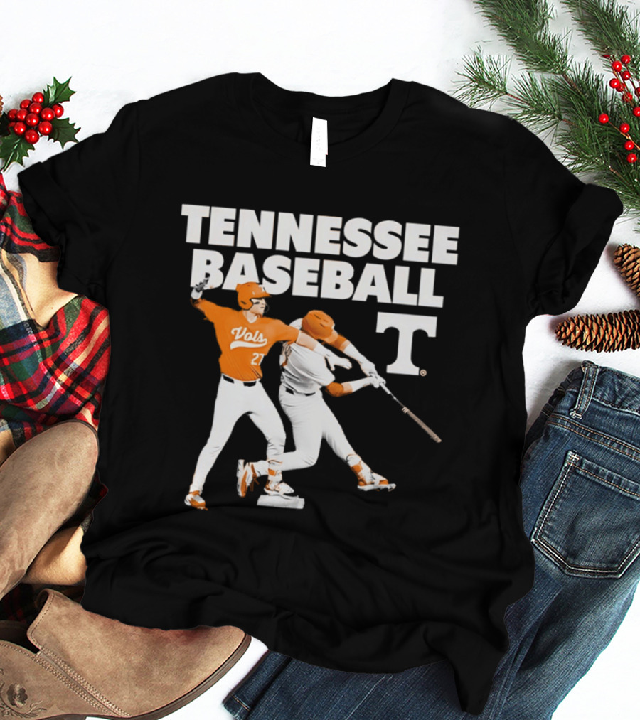Tennessee Volunteers Baseball Vols Number 27 T-Shirt