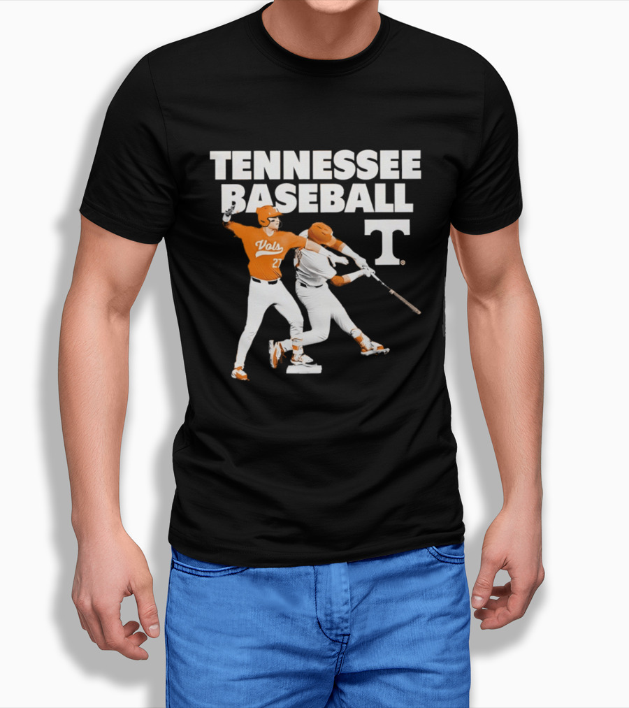 Tennessee Volunteers Baseball Vols Number 27 T-Shirt