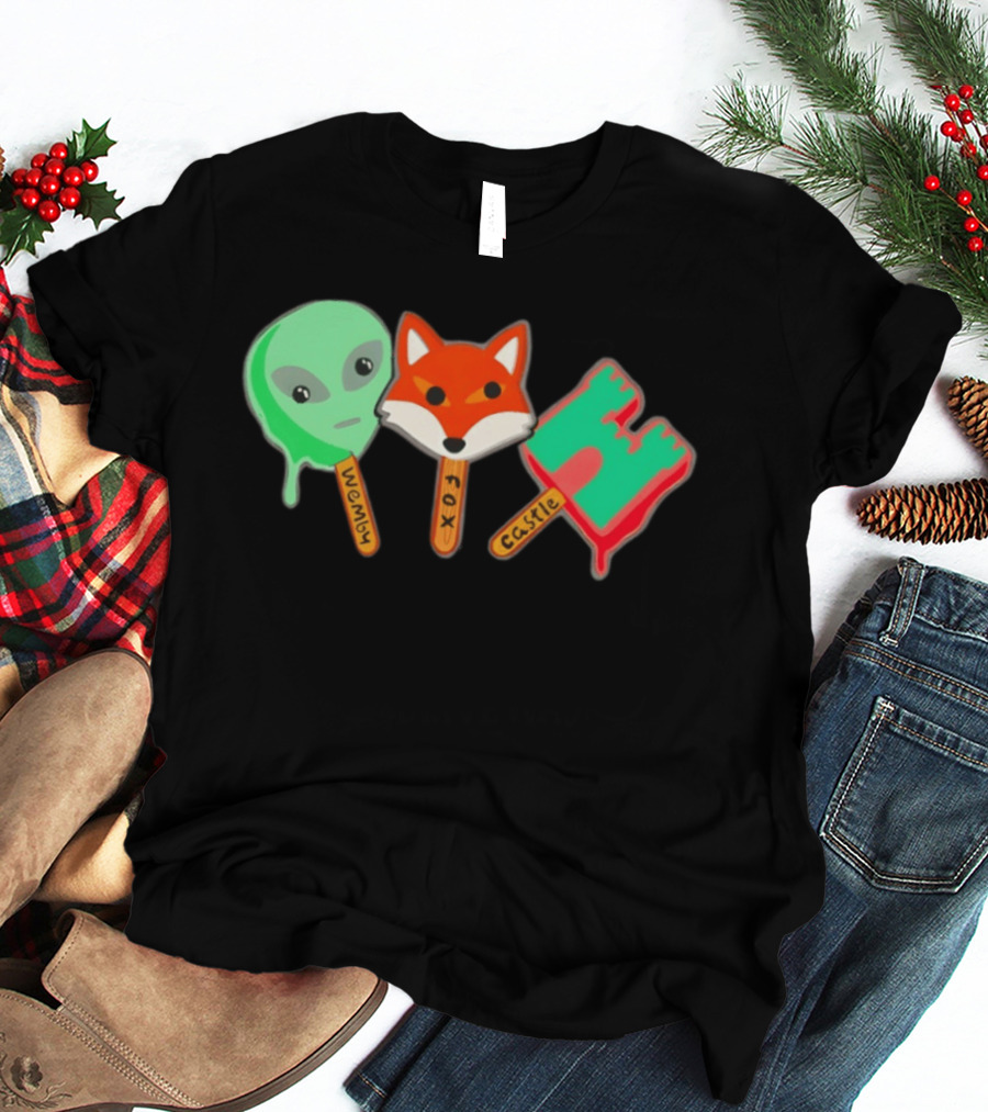 Wemby Fox Castle Popsicles Alien Fox 2026 San Antonio Spurs NBA Basketball T-Shirt