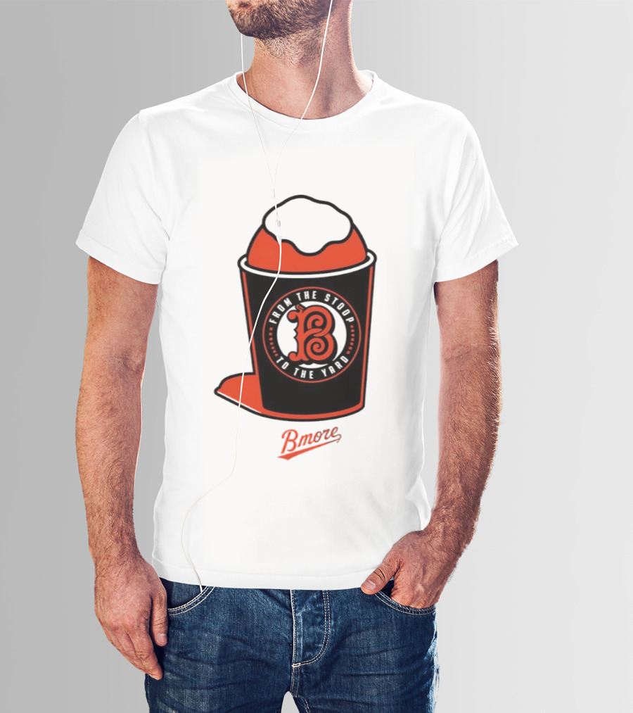 Baltimore Orioles From The Stoop To The Yard Bmore SnoCone T-Shirt