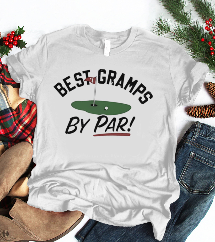 Best Gramps By Par Golf Course Flag T-Shirt
