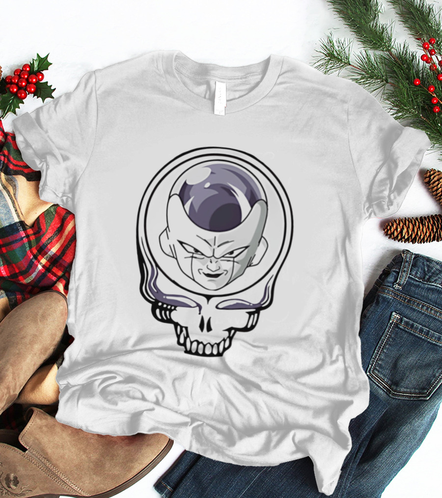 Frieza And Grateful Dead Skull Crossover Fusion T-Shirt