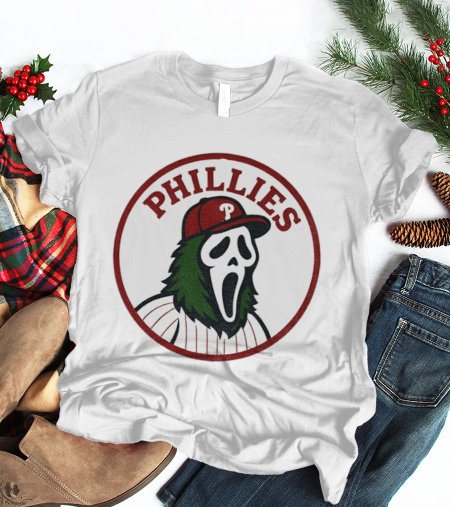 Phillies Ghostface MLB Baseball 2025 T-Shirt