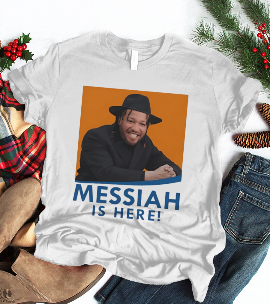 Jalen Brunson Nissim Black New York Knicks Messiah Is Here T-Shirt