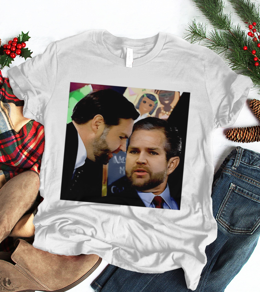 JD Vance And Jerry Falwell Jr Whispering In The American T-Shirt
