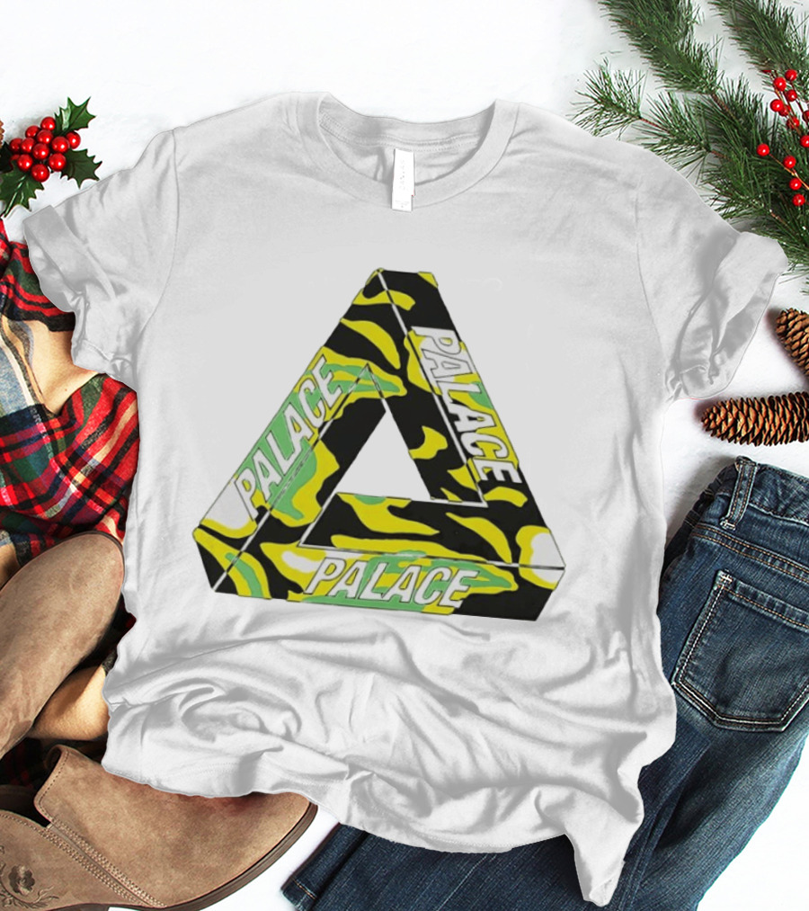 Palace Skateboards Tri Ferg Black Yellow Green Camo T-Shirt
