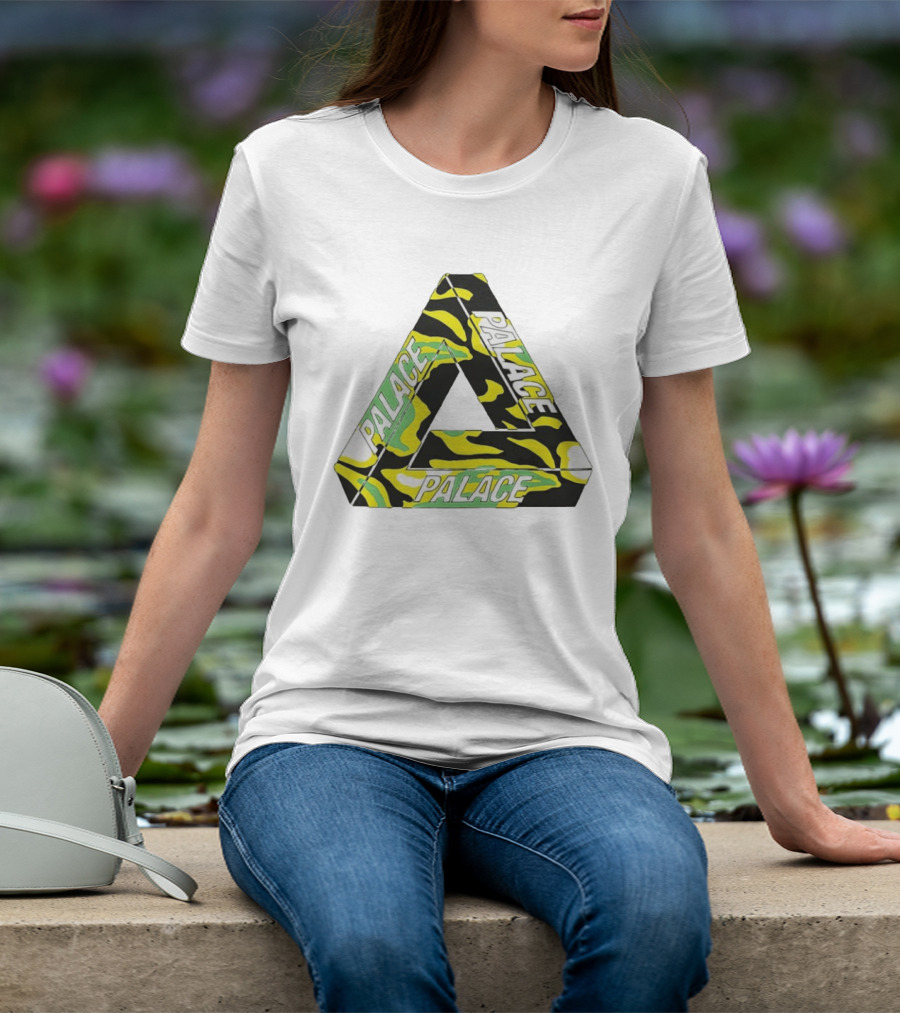 Palace Skateboards Tri Ferg Black Yellow Green Camo T-Shirt