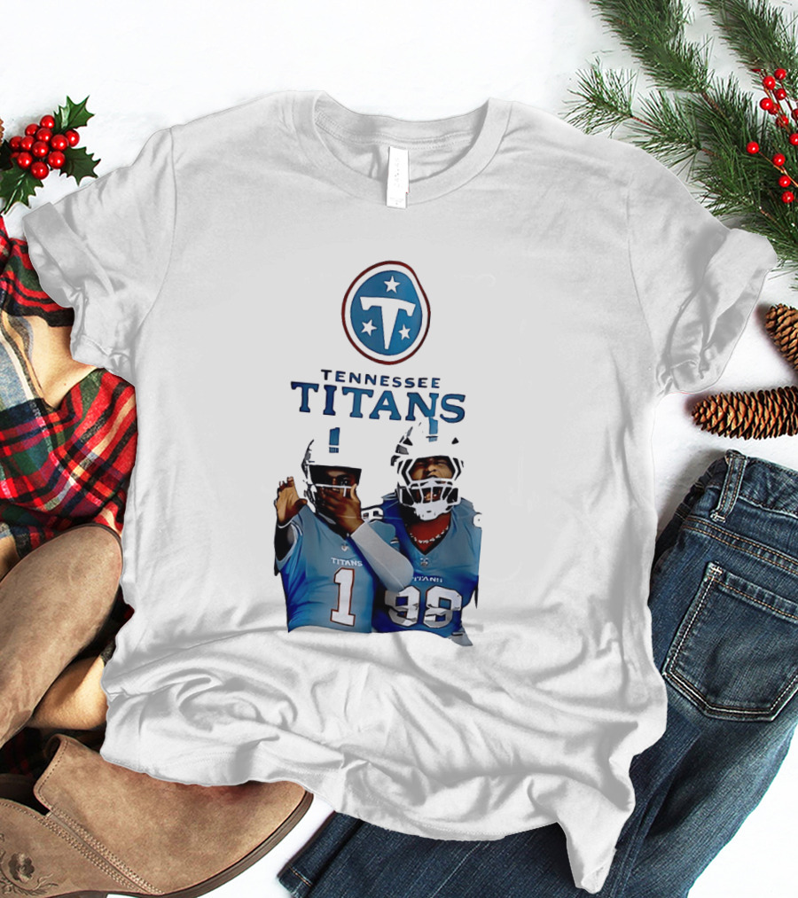 Tennessee Titans Step Brothers Kyler Murray Jeffery Simmons T-Shirt