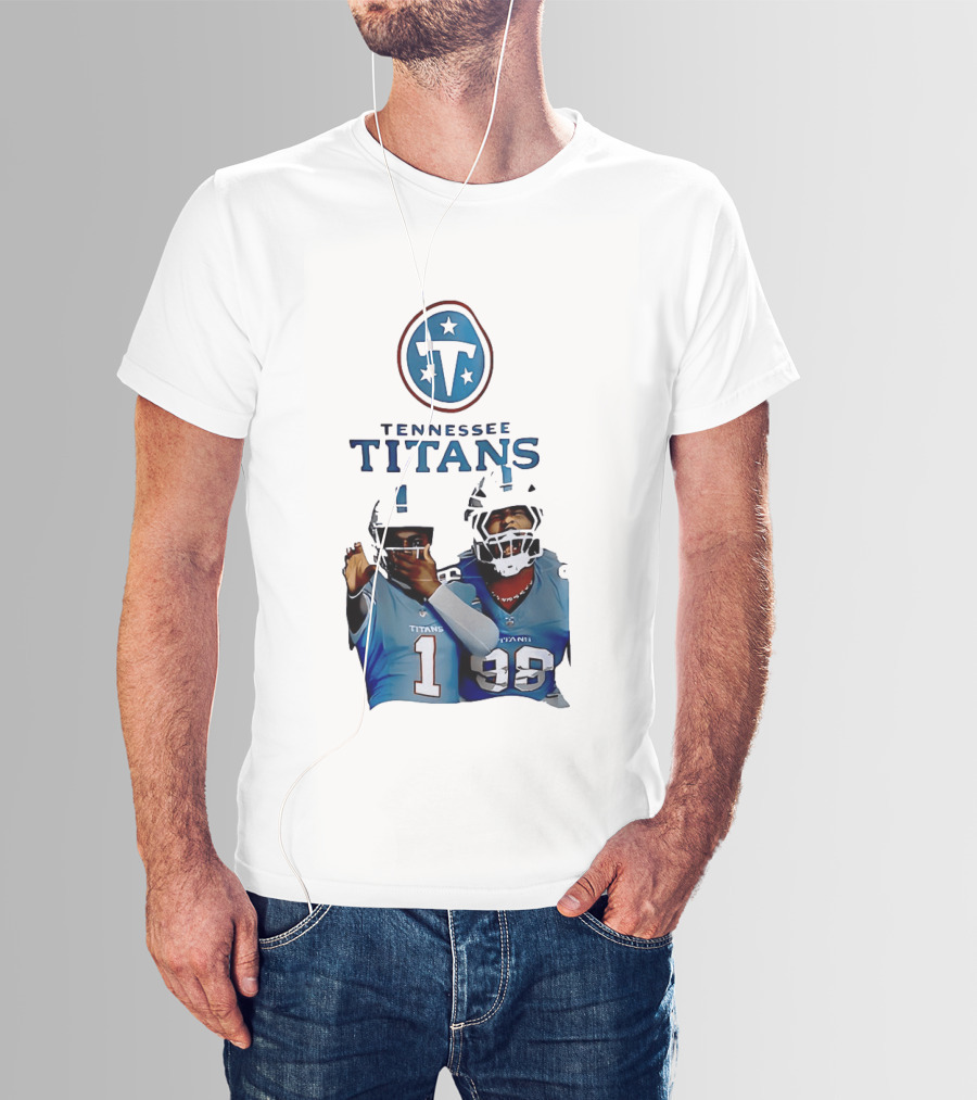 Tennessee Titans Step Brothers Kyler Murray Jeffery Simmons T-Shirt