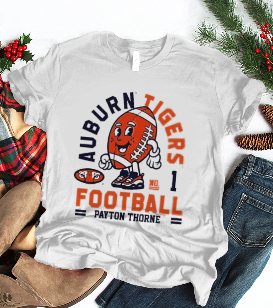 Auburn Tigers Football Payton Thorne Number 1 T-Shirt